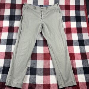 J Crew Pants Mens 38x32(30") Gray Green Chino Style 770 Straight Fit Casual